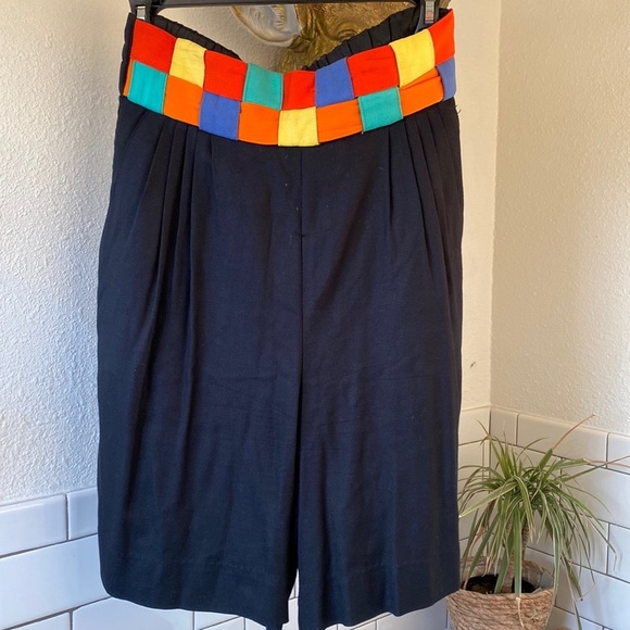 90s color block culottes shorts‎ - Picture 2 of 8